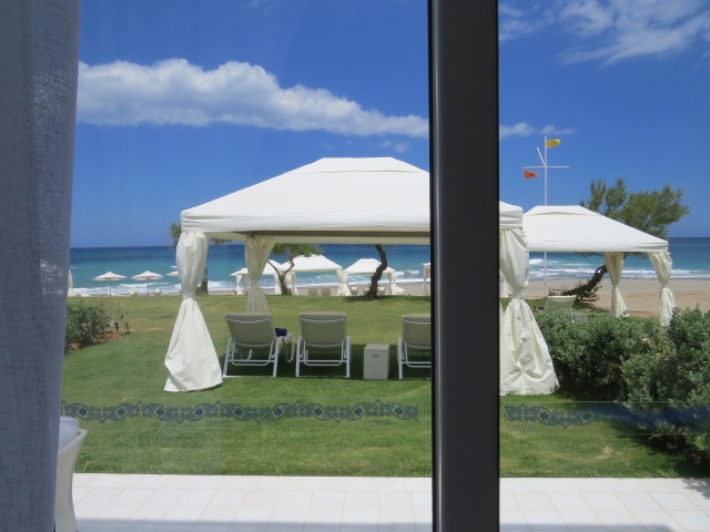 Ausblick aus der Villa gleich am Strand