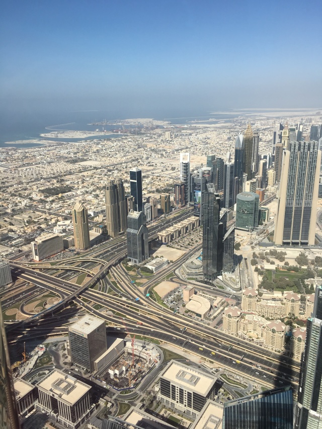 Blick vom Burj Khalifa aus auf Dubai